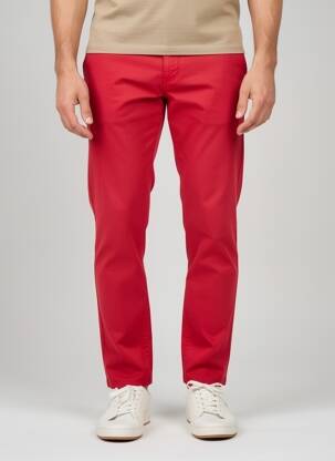 Pantalon chino stretch taille normale rouge ROY ROBSON homme