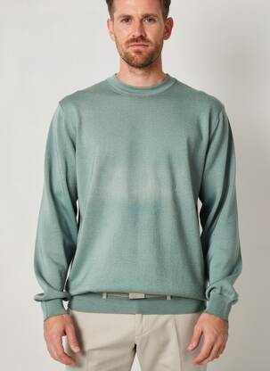 Pull stretch manches longues vert PAL ZILERI homme