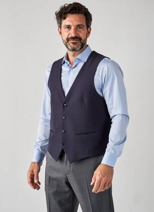 Gilet sans manche poches bleu PAL ZILERI homme