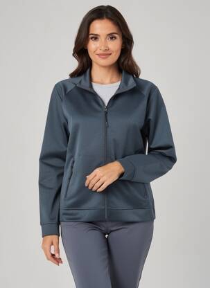 Veste casual coupe cintrée bleu TEEJAYS femme