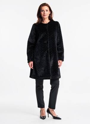 Robe de chambre poches noir SENORETTA femme