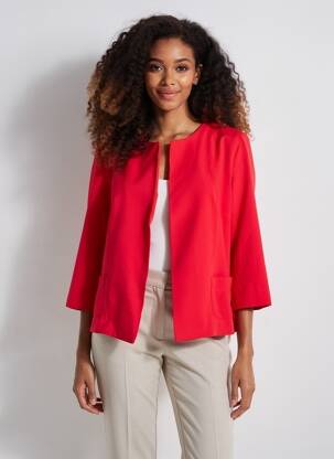 Veste chic poches rouge SISTTER femme