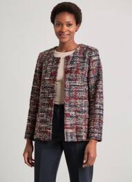 Veste chic fermeture boutonnée sur le devant bleu GEVANA femme