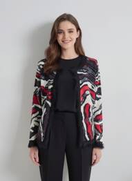 Gilet manches longues stretch noir BUGARRI femme