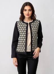 Veste casual epaulette noir BUGARRI femme