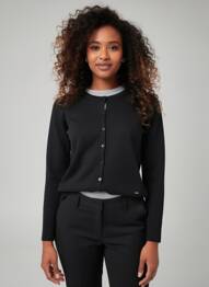 Gilet manches longues stretch noir FELINO femme