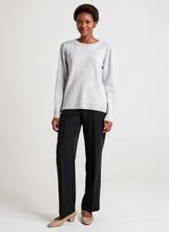 Pull stretch manches longues gris FELINO femme