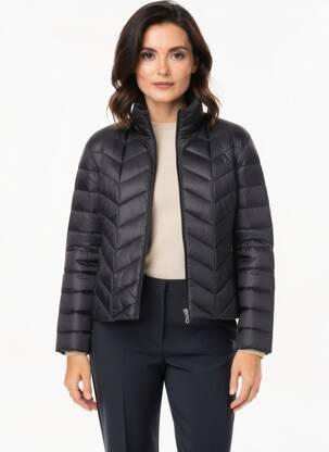 Doudoune poches sans capuche noir JUNGE femme