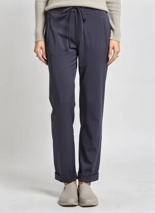 Pantalon slim taille élastique taille normale bleu YEST femme