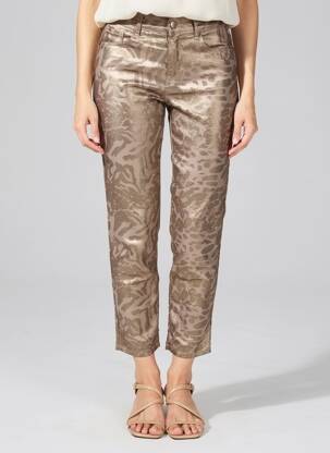 Pantalon 7/8 stretch taille normale marron MAISON ONADO femme