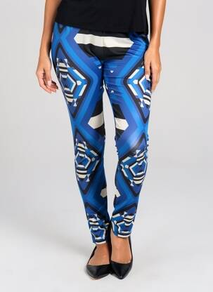 Legging stretch taille normale bleu MAT. femme