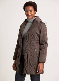 Parka finition intérieure doublée sans capuche marron BOCA BOKA femme