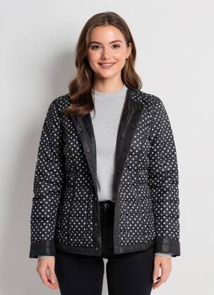 Doudoune manches longues sans capuche noir CONCEPT K femme