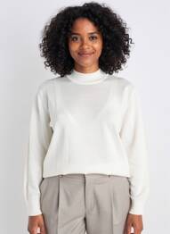 Pull manches longues manches longues beige GEVANA femme