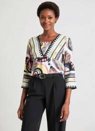 T-shirt manches longues manches longues blanc OLIVIER PHILIPS femme