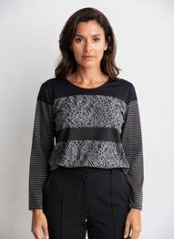 T-shirt manches longues manches longues noir FELINO femme