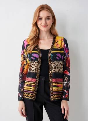 Gilet manches longues coupe cintrée noir OLIVIER PHILIPS femme