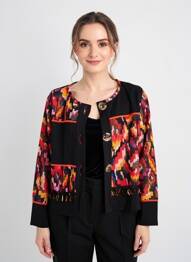 Gilet manches longues stretch noir OLIVIER PHILIPS femme