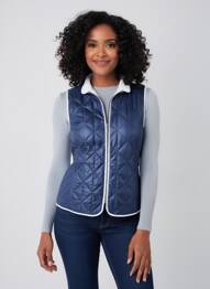 Veste casual col chemisier bleu CANASPORT femme