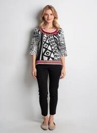 T-shirt manches longues manches longues blanc OLIVIER PHILIPS femme