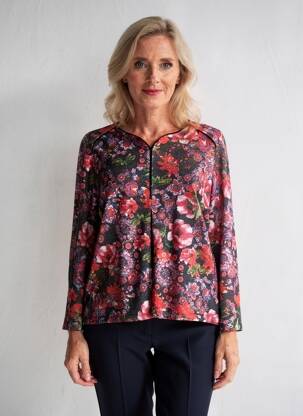 Pull coupe droite manches longues noir BAGORAZ femme