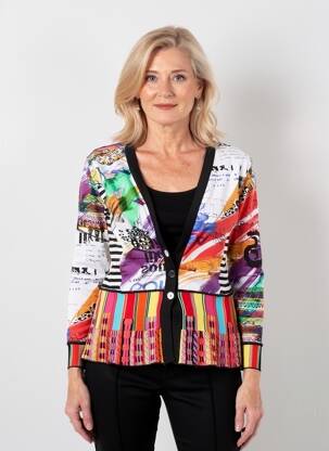 Gilet manches longues stretch blanc OLIVIER PHILIPS femme