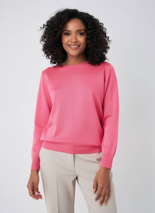Pull coupe cintrée manches longues rose BLEU C BLEU femme