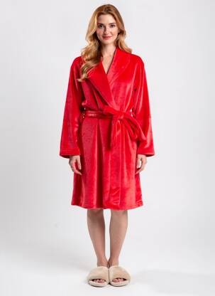 Robe de chambre stretch rouge ROSE POMME femme