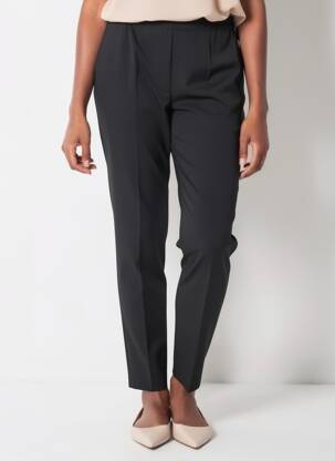 Pantalon slim poches taille haute noir DESGASTE femme