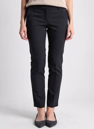 Pantalon slim taille élastique taille normale noir MCM femme