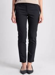 Pantalon slim taille élastique taille normale noir MCM femme