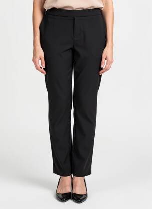 Pantalon slim stretch taille normale noir DESGASTE femme