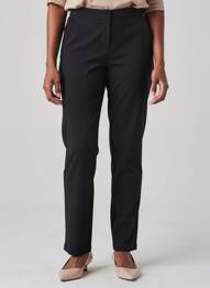 Pantalon slim taille élastique taille normale noir MCM femme