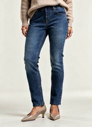 Jegging tissage denim taille normale bleu GEVANA femme