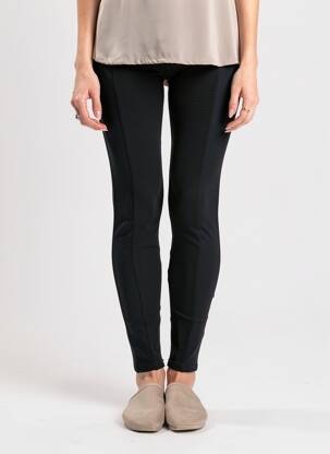 Legging stretch taille normale noir JANIRA femme
