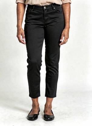Pantalon 7/8 stretch taille normale gris JANIRA femme