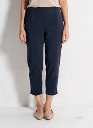 Pantalon 7/8 stretch taille normale bleu TELMAIL femme