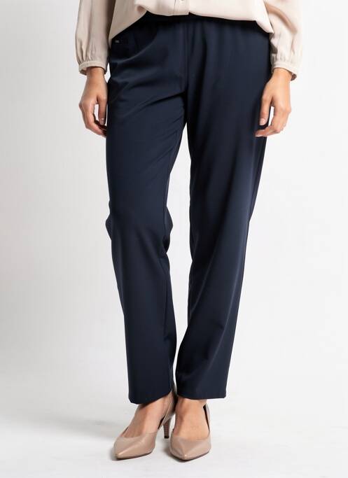 Pantalon slim taille élastique taille normale bleu FELINO femme