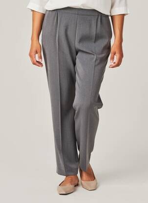 Pantalon slim stretch taille normale gris GEVANA femme