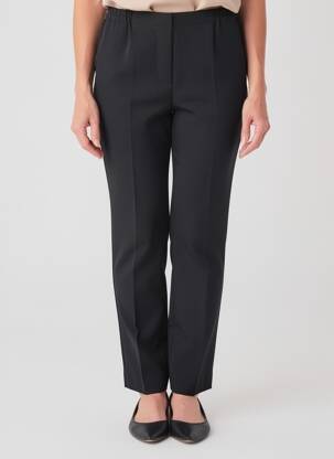 Pantalon slim taille élastique taille normale noir GEVANA femme