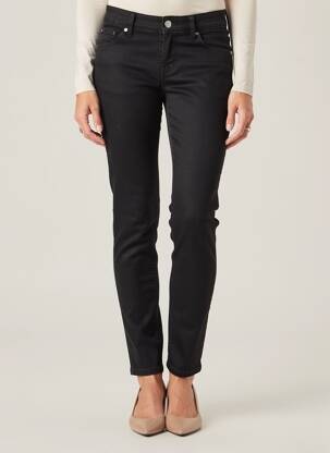 Pantalon slim stretch taille normale noir KALISSON femme
