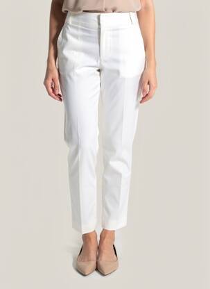 Pantalon chino tissage popeline taille normale beige PROMOD femme