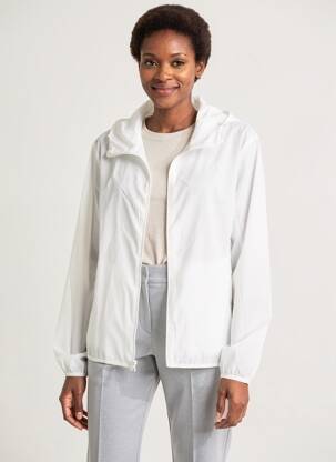 Coupe-vent manches longues a capuche beige UNIQLO femme