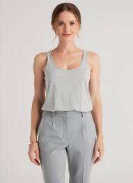 Débardeur stretch sans manche gris H&M femme