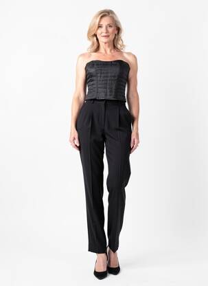 Top col carré sans manche noir ANNE FONTAINE femme
