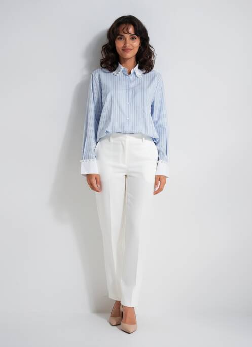 Tunique manches longues col chemisier bleu CULTURE femme