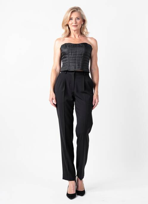 Top col carré sans manche noir ANNE FONTAINE femme