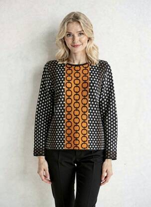 Pull coupe cintrée manches longues gris GUY DUBOUIS femme