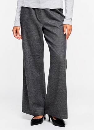 Pantalon large poches taille normale gris C'EST BEAU LA VIE femme