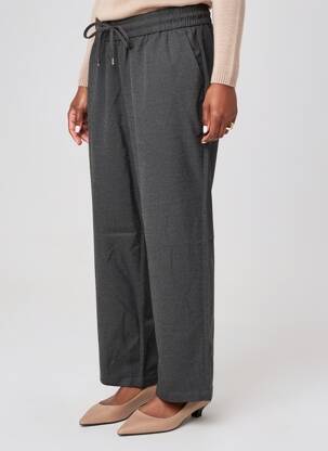Pantalon droit stretch taille normale gris C'EST BEAU LA VIE femme